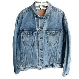 RARE VINTAGE 90's Levi’s Denim Trucker Jacket 75528-4891 Canada Men’s XLT TALL